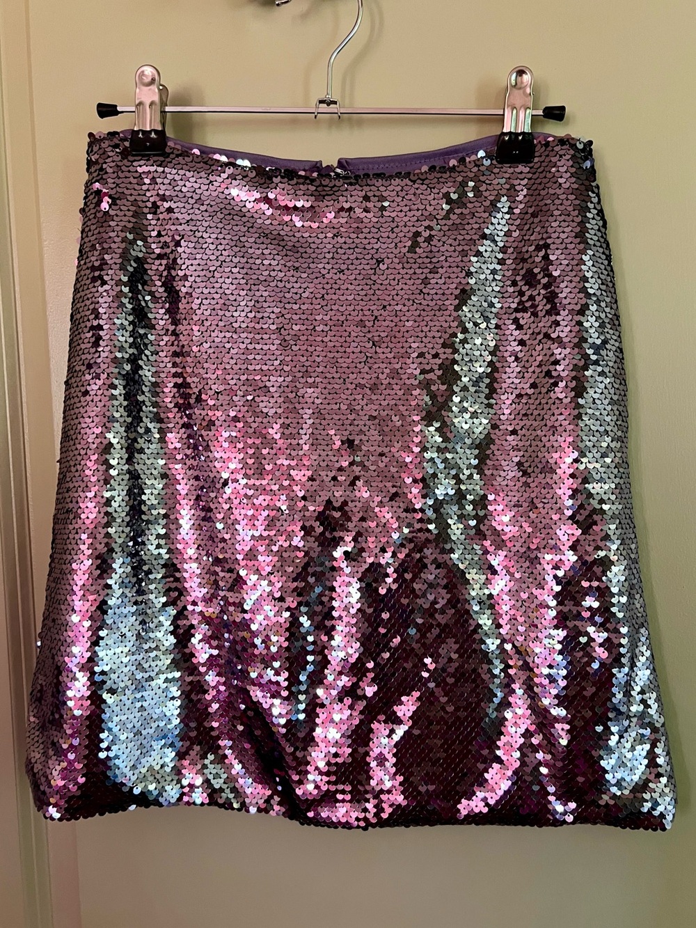 Work Your Magic Purple Sequin Skirt: S
